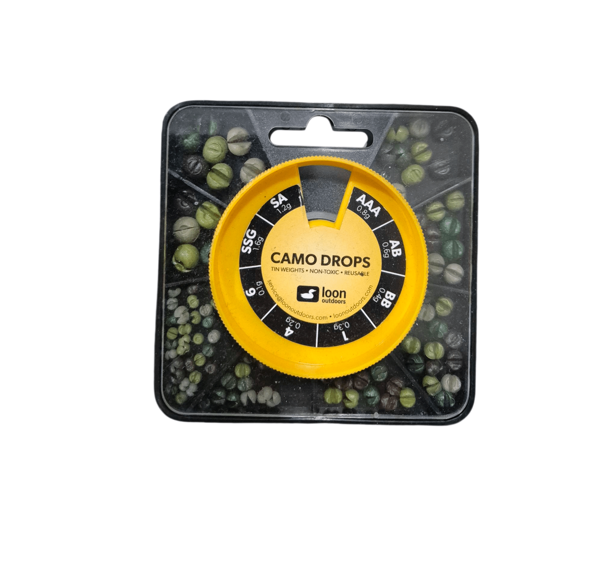 Loon Camo Drops Split Shot Large Multi Pack - Allways Angling