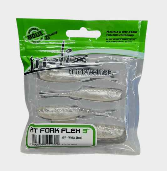 Molix Molix RT Fork Flex Lure 3 Inch – Soft Plastic Fishing Lure (4 Pack) premium fishing tackle gear from Allways Angling