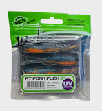 Molix RT Fork Flex Lure 3 Inch – Soft Plastic Fishing Lure (4 Pack)