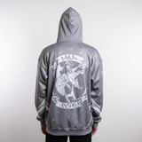 Mad Fisho Fishing Hoodie Jumper GREY