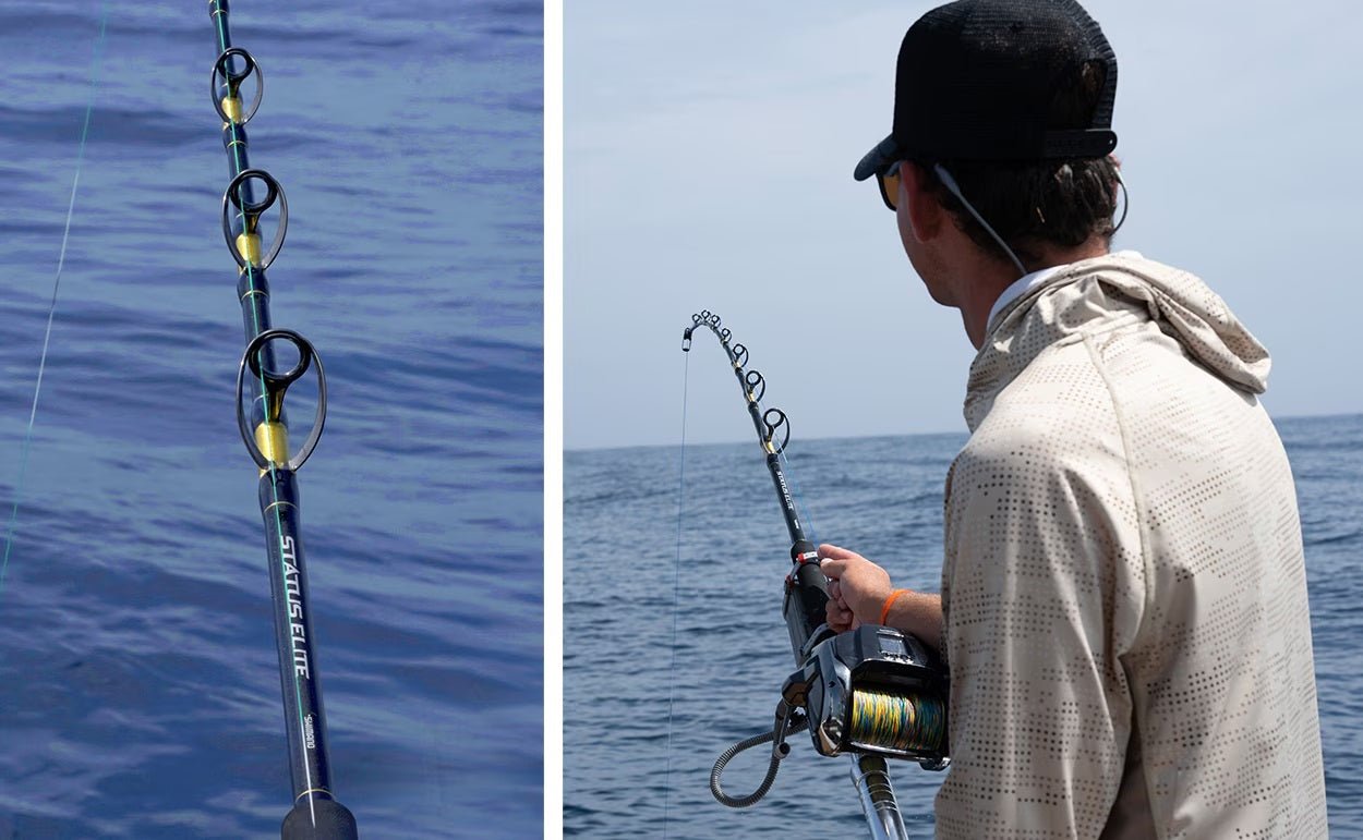 Shimano Shimano Status Elite DEEP DROP ROD 6'6" OH PE 6-10 premium fishing tackle gear from Allways Angling