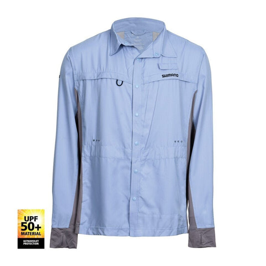 Shimano Shimano Pro Stretch Vented Fishing Shirt - Cloudburst premium fishing tackle gear from Allways Angling