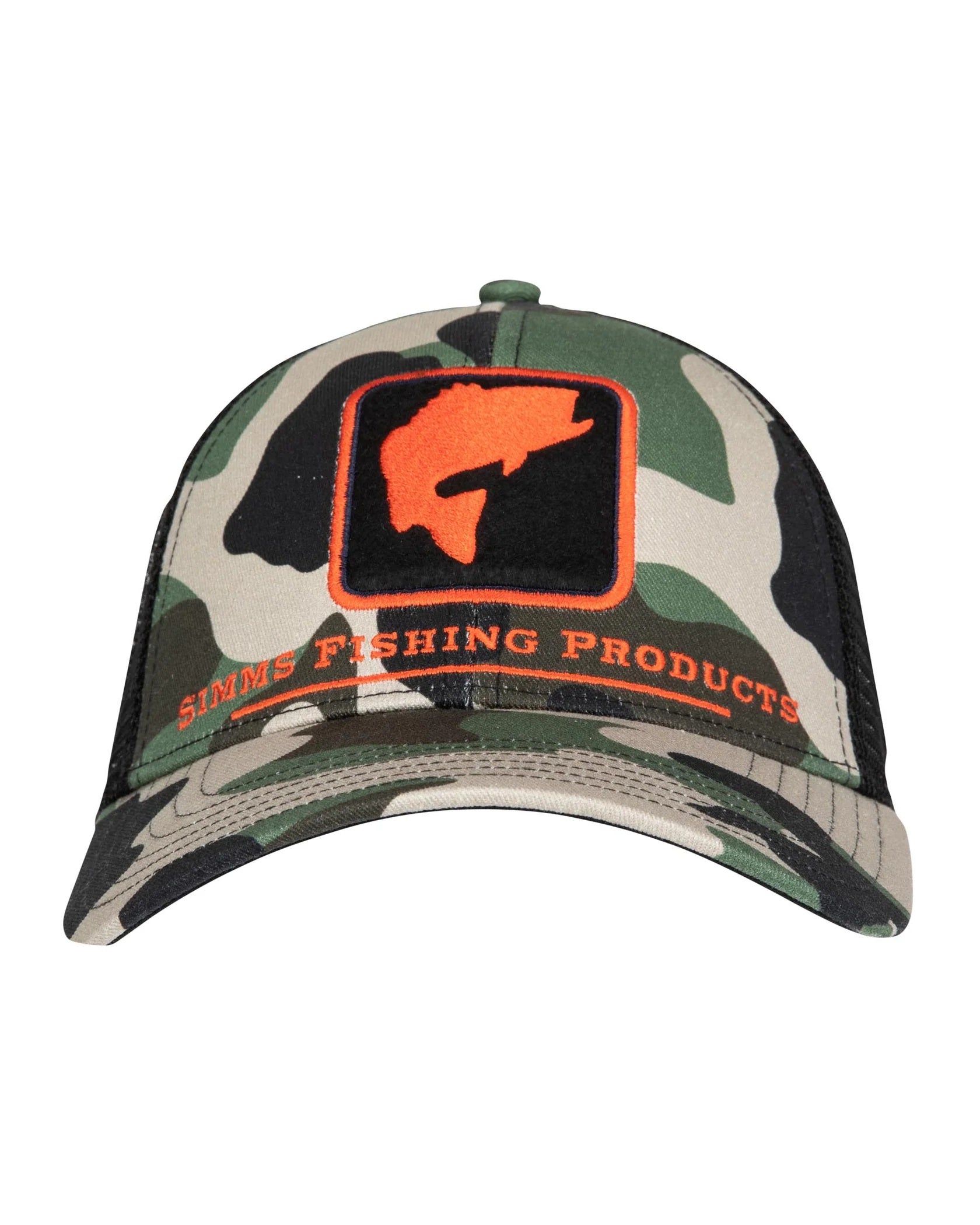 Trucker Cap Simms Bass Icon Woodland Camo | CzechNymph.com