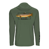 Simms Graphic Solartech Hoody - Brown Trout