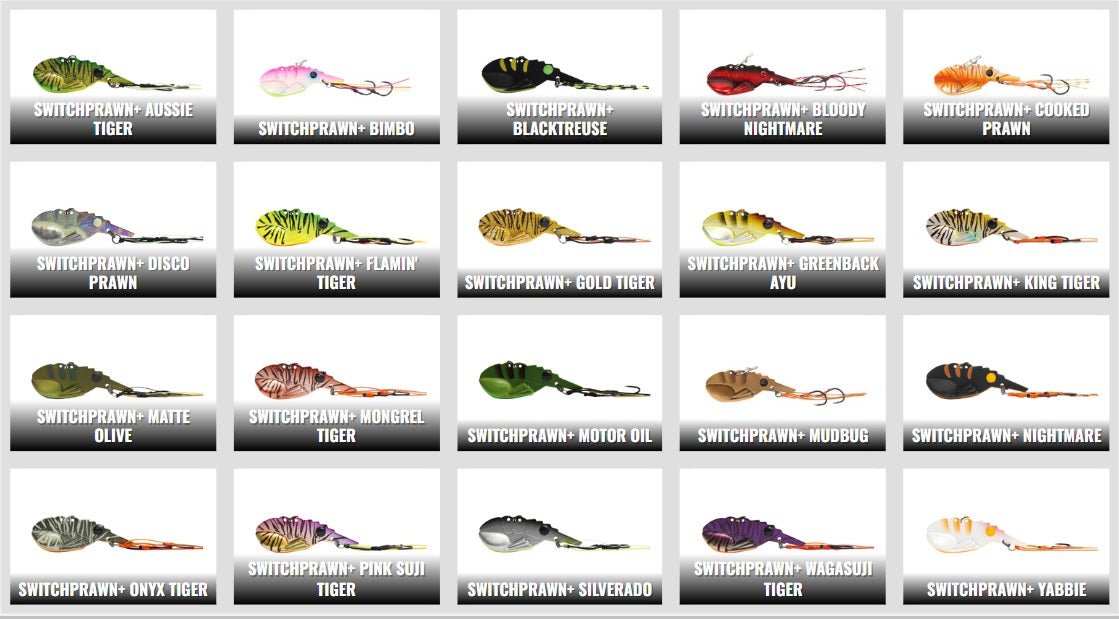 TT Lures TT Switchprawn 37mm Metal Blade Vibe Lure 5.5g premium fishing tackle gear from Allways Angling