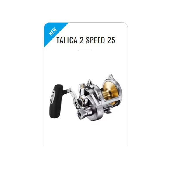 Shimano 24 SHIMANO TALICA 2 SPEED 25A GAME REEL premium fishing tackle gear from Allways Angling