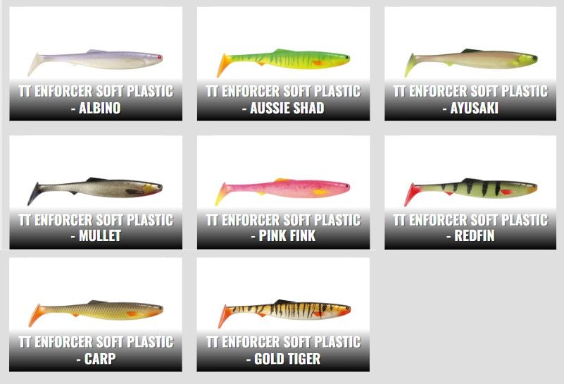 TT TT Enforcer 190MM Swimbait Soft Plastic Lure premium fishing tackle gear from Allways Angling