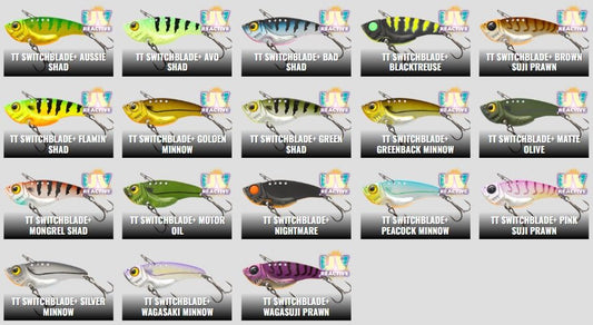 TT Lures TT SwitchBlade + Metal Blade Vibe Lure premium fishing tackle gear from Allways Angling