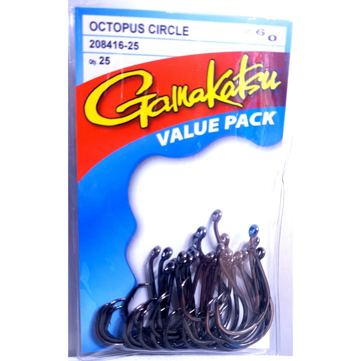 Gamakatsu Gamakatsu OCTOPUS CIRCLE Black Hooks Value 25 pack premium fishing tackle gear from Allways Angling