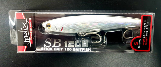 Molix Molix Stickbait SB120 Baitfish Crazy White 120mm premium fishing tackle gear from Allways Angling