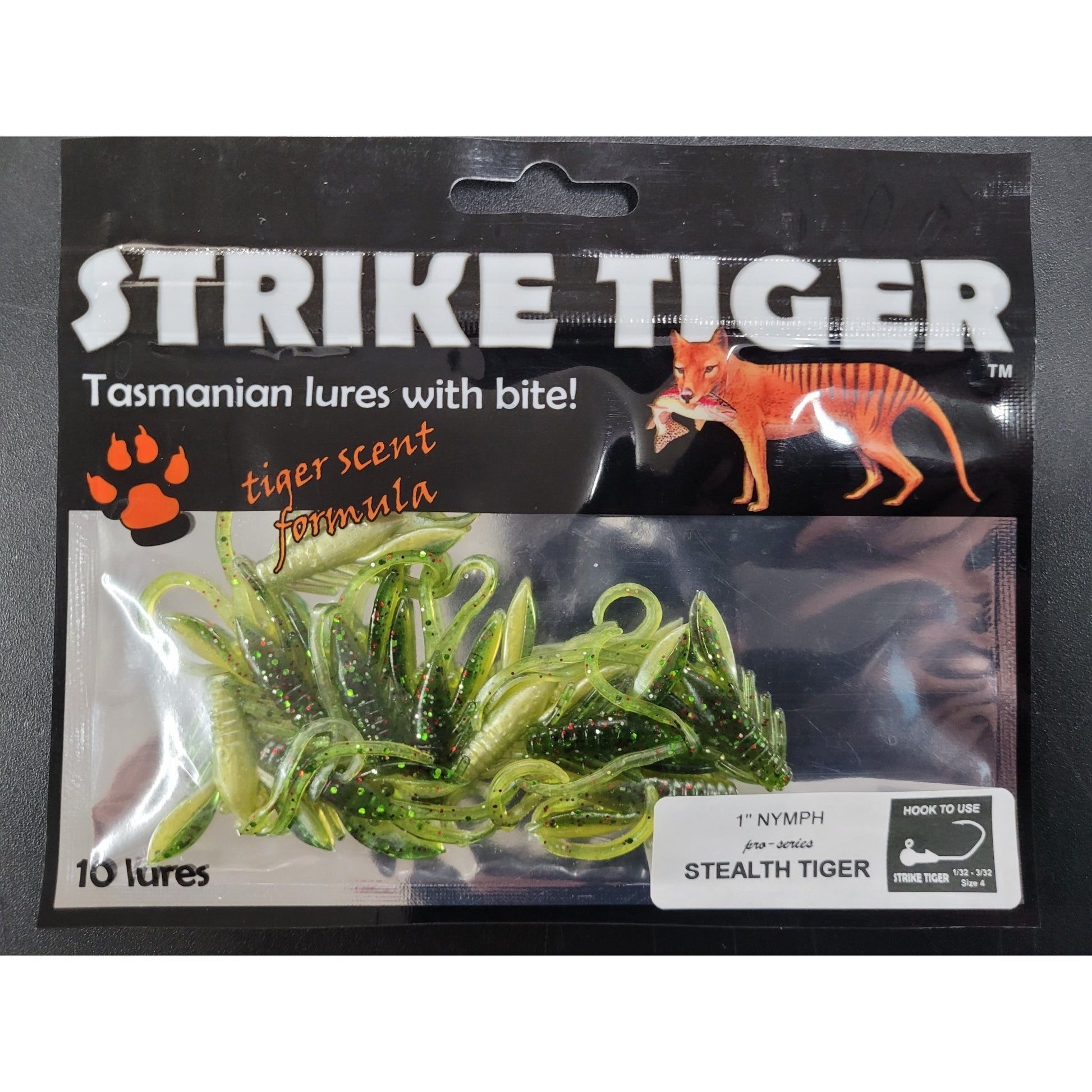 Strike Tiger Strike Tiger 1" Nymph Soft Plastics (10 Pack) premium fishing tackle gear from Allways Angling