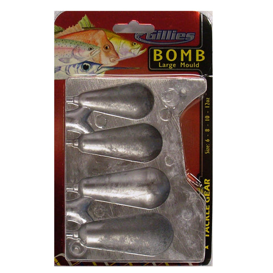 Gillies GILLIES LARGE BOMB SINKER MOULD 6-12oz premium fishing tackle gear from Allways Angling