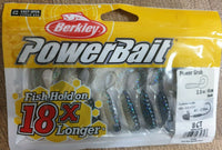 Berkley Powerbait 2.5 inch Power Grub 8pcs Soft Plastics BLEAK