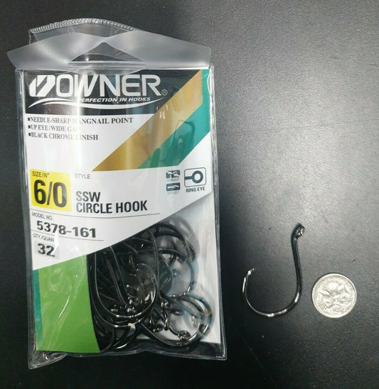 Owner Owner SSW Circle Hooks 6/0 BULK PRO PACK Qty.32 premium fishing tackle gear from Allways Angling