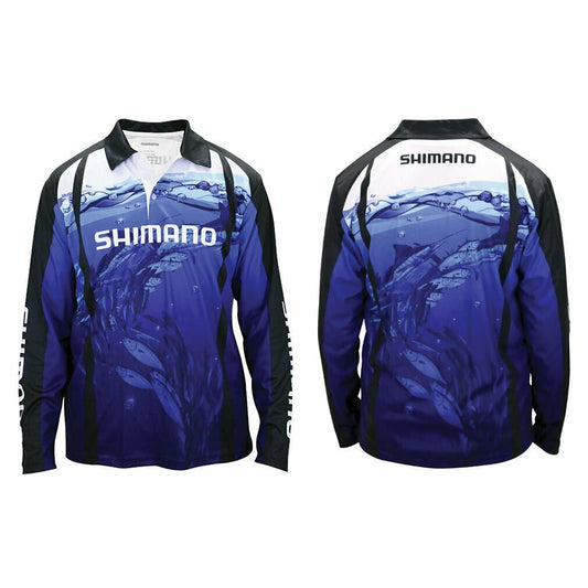 Shimano Shimano Long Sleeved Fishing Shirt Underwater UPF30+ premium fishing tackle gear from Allways Angling