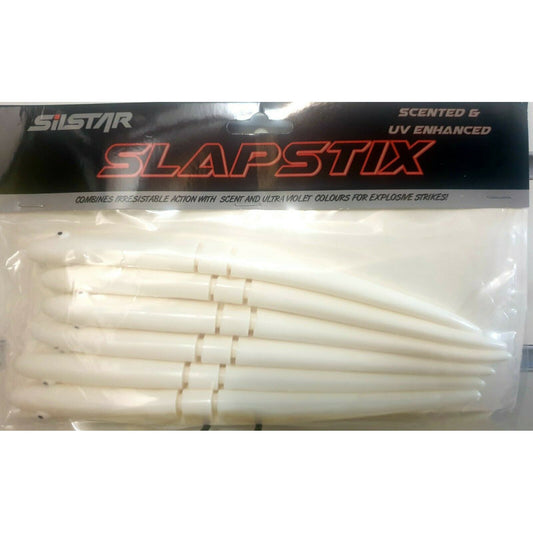 Silstar Silstar Slapstix 9 inch Pearl SLP9-PRL 6pk Soft Plastic Kingfish Lure premium fishing tackle gear from Allways Angling
