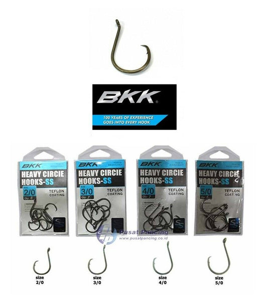 BKK Heavy Circle Hook-SS Teflon Coated Hooks Prepack