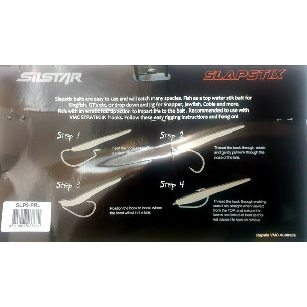 Silstar Slapstix 9 inch Pearl SLP9-PRL 6pk Soft Plastic Kingfish Lure – Allways Angling Silstar Slapstix 9 inch Pearl SLP9-PRL 6pk Soft Plastic Kingfish Lure – Allways Angling