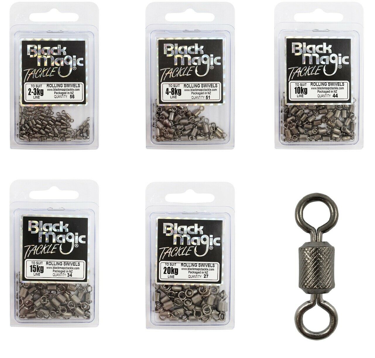 Black Magic Tackle Black Magic Rolling Swivels Economy Pack premium fishing tackle gear from Allways Angling