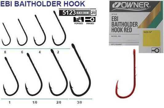 Owner OWNER EBI 5123-R051 BAITHOLDER RED Pre Pack premium fishing tackle gear from Allways Angling