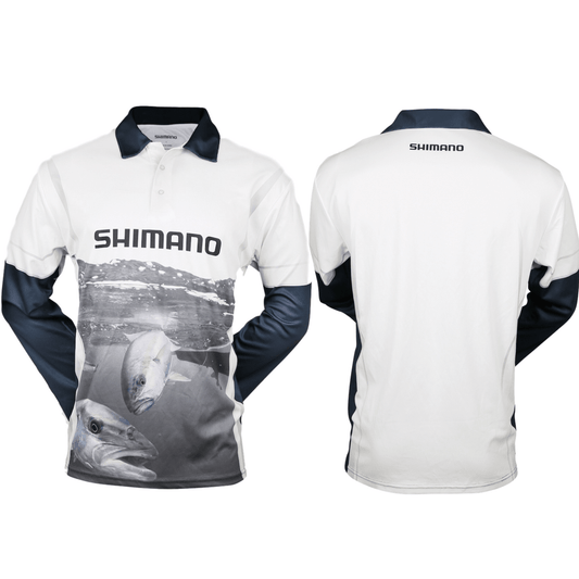Shimano Shimano Tournament Fishing Shirt Long Sleeved Kingfish UPF30+ premium fishing tackle gear from Allways Angling