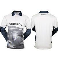 Shimano Tournament Fishing Shirt Long Sleeved Kingfish UPF30+ – Allways  Angling