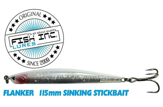 Fish Inc Fish Inc FLANKER 115mm CLEAR PEARL 28g premium fishing tackle gear from Allways Angling