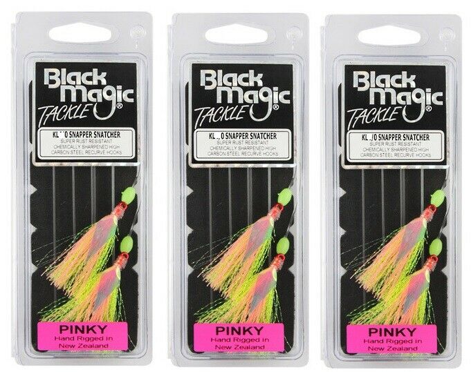 Blackmagic 3 X Black Magic 5/0 Snapper Snatcher Rigs PINKY premium fishing tackle gear from Allways Angling
