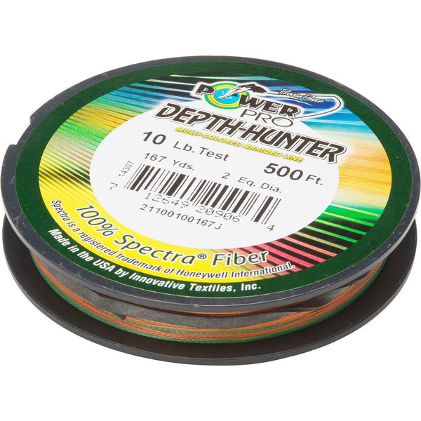 powerpro depth hunter braided fishing line Shimano Power Pro Depth-Hunter Braid 300m Multi Coloured – Allways Angling