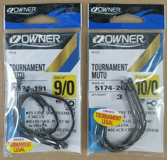 Owner Owner Tournament Mutu Hooks Marlin Live Bait Hooks premium fishing tackle gear from Allways Angling