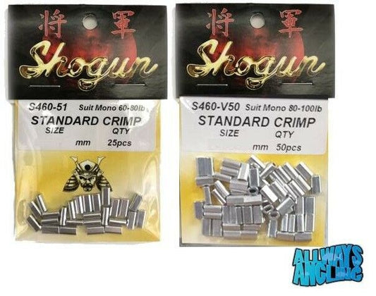 Shogun Shogun Aluminium Crimps premium fishing tackle gear from Allways Angling