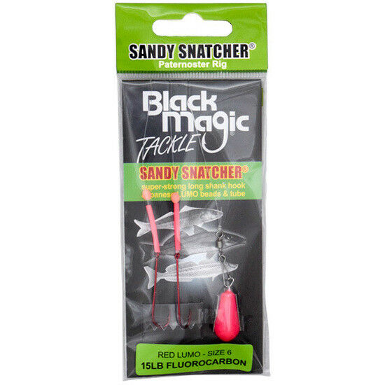 Black Magic Sandy Snatcher Whiting Rig Paternoster Rig Long Shank – Allways  Angling