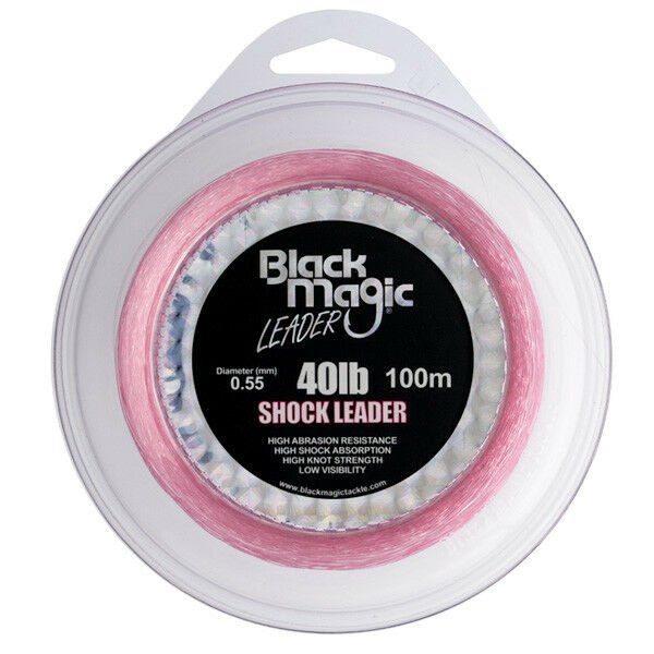 Black Magic Black Magic PINK Shock Leader premium fishing tackle gear from Allways Angling