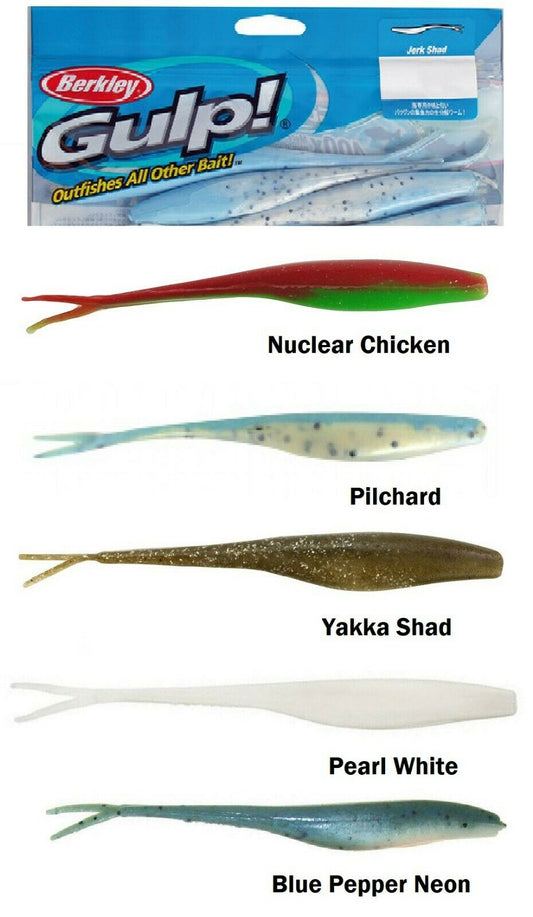Berkley Berkley GULP Jerkshad 5 Inch Jerkshad 5pcs premium fishing tackle gear from Allways Angling