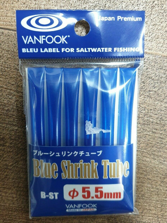 Van Fook VAN FOOK Heat Shrink 5.5mm 1m Length Blue Rigging Heat Shrink premium fishing tackle gear from Allways Angling