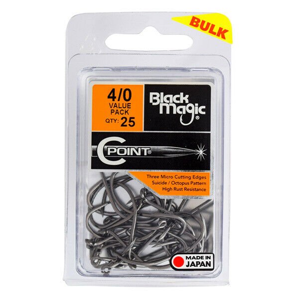 Black Magic Black Magic C Point Hooks (VALUE 25 PACK) premium fishing tackle gear from Allways Angling