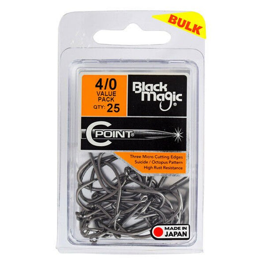Black Magic Black Magic C Point Hooks (VALUE 25 PACK) premium fishing tackle gear from Allways Angling