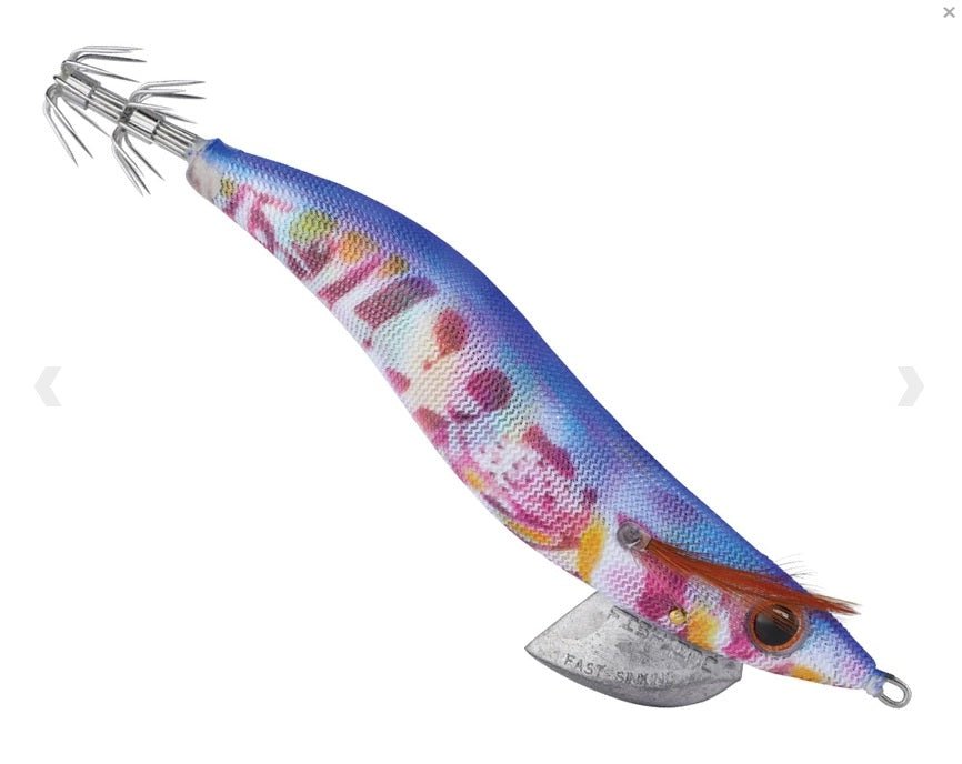 Fish Inc Fish Inc EGILICIOUS Squid Jig 3.5 - Blue Beans Glow premium fishing tackle gear from Allways Angling