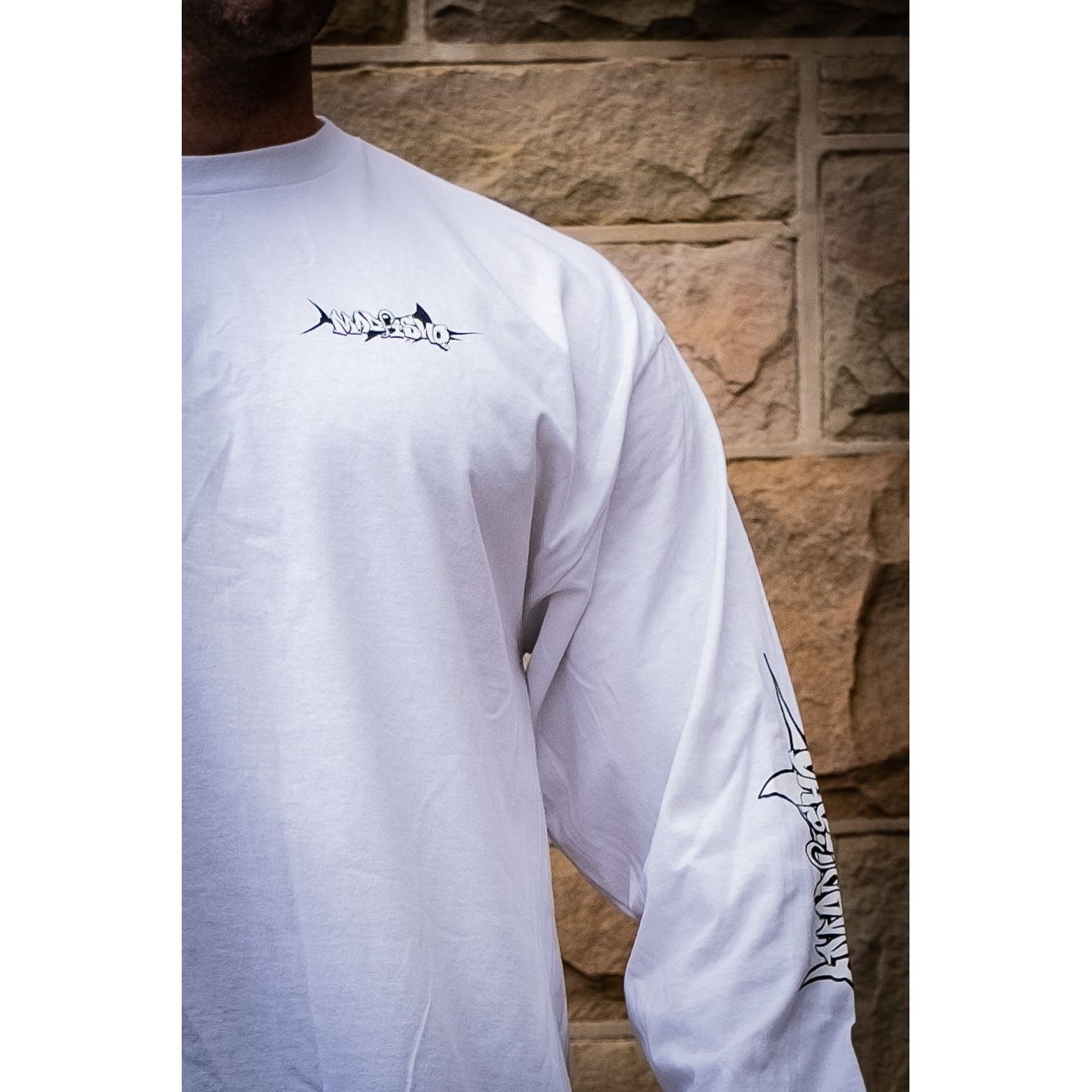 Mad Fisho Mad Fisho Mad Marlin White Long Sleeve Tee premium fishing tackle gear from Allways Angling