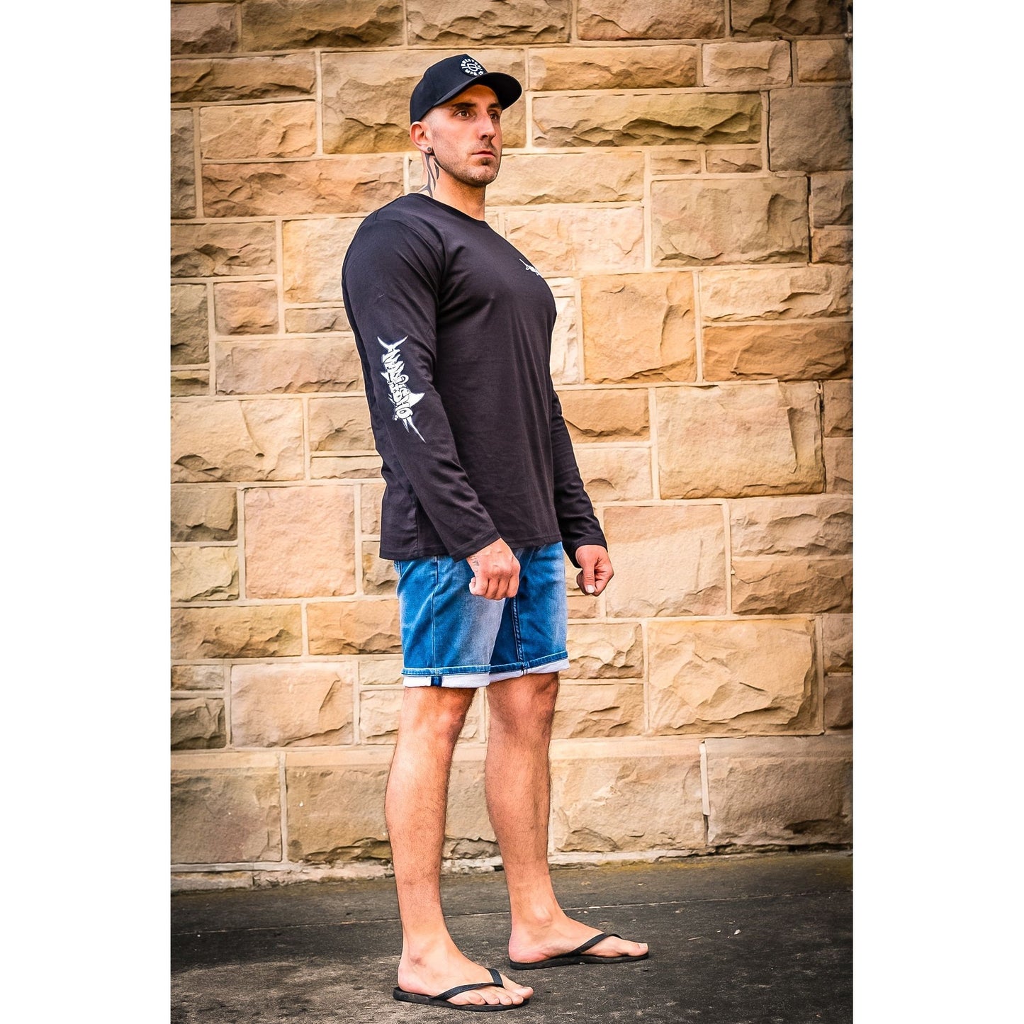 Mad Fisho Mad Fisho Mad Marlin Black LONG SLEEVE Shirt premium fishing tackle gear from Allways Angling