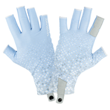 Daiwa PRO Sun Gloves (Blue Prism & White Hex Camo)