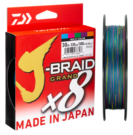 Daiwa Daiwa J Braid Grand MULTI COLOR Fishing Line premium fishing tackle gear from Allways Angling
