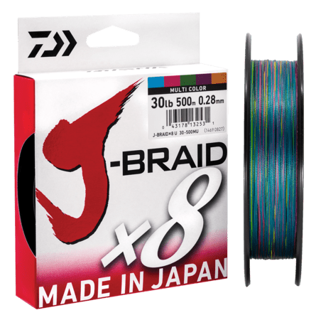 Daiwa Daiwa J Braid 8 MULTI COLOR Fishing Line premium fishing tackle gear from Allways Angling