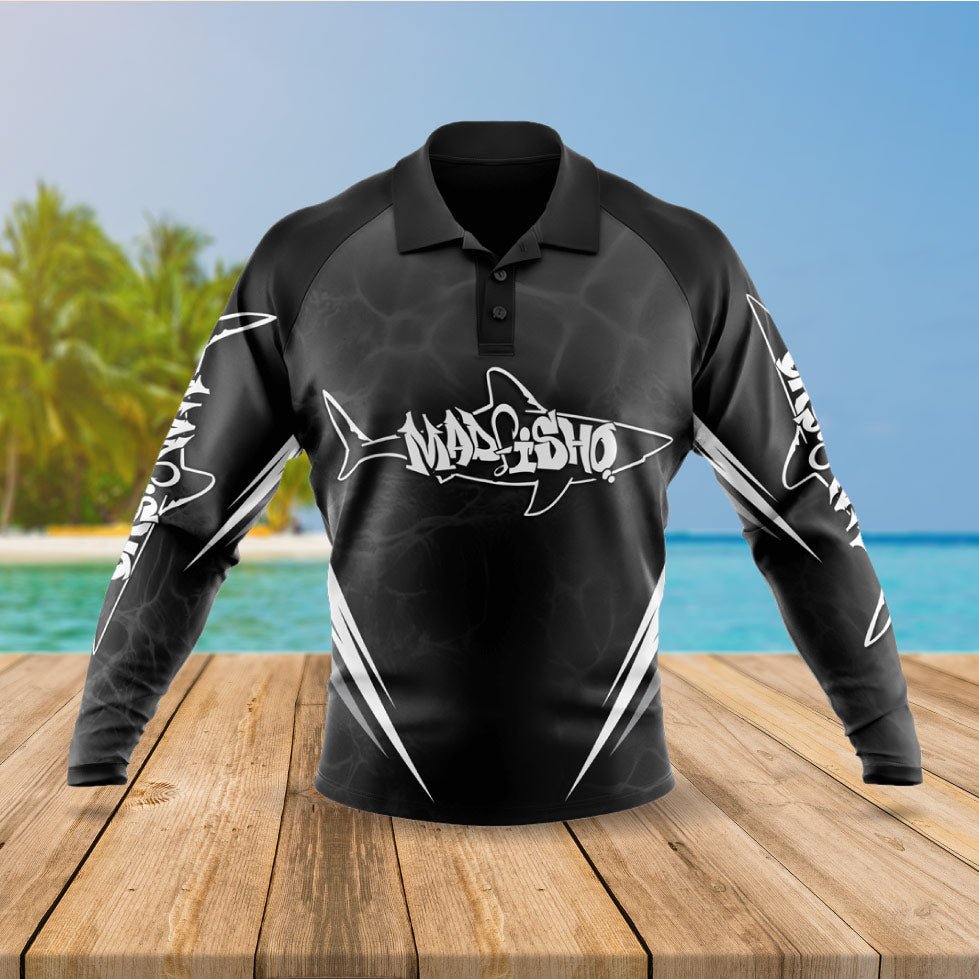 Mad Fisho Mad Fisho Kids Fishing Shirt - Mad Shark Design premium fishing tackle gear from Allways Angling