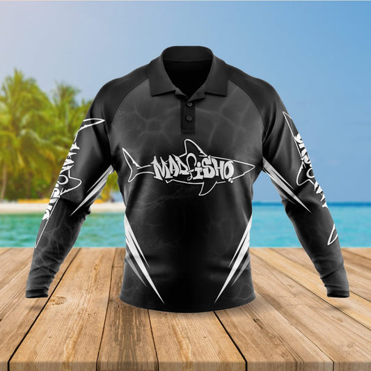 Mad Fisho Mad Fisho Kids Fishing Shirt - Mad Shark Design premium fishing tackle gear from Allways Angling