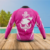 Mad Fisho Kids Pink Fishing Shirt - Mad Shark Design