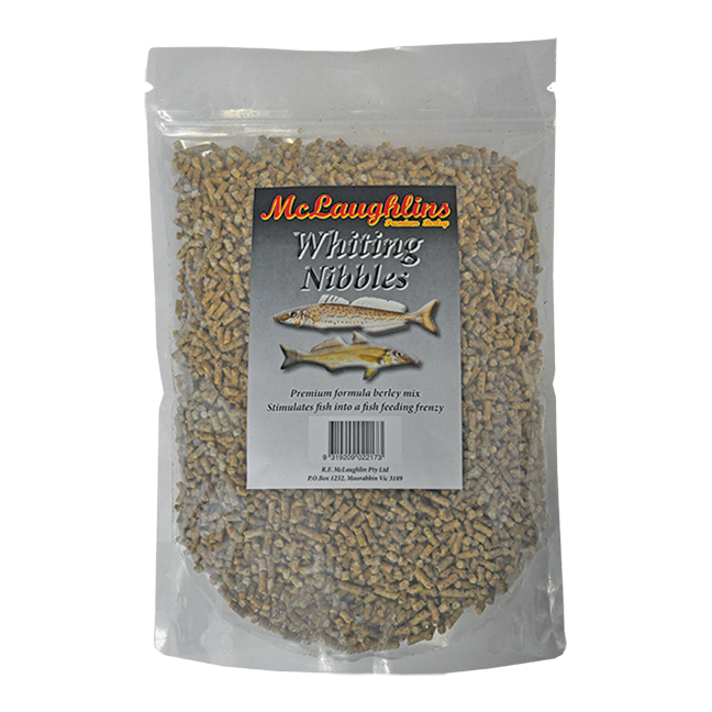 McLaughlin’s Premium Berley Whiting Nibbles Berley Pellets 1kg ...