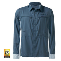 Shimano Pro Stretch Vented Navy Fishing Shirt – Allways Angling