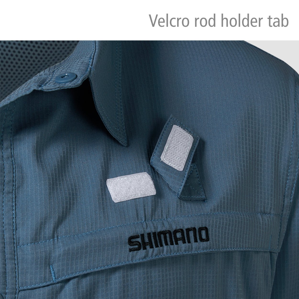 Shimano Shimano Pro Stretch Vented Navy Fishing Shirt premium fishing tackle gear from Allways Angling