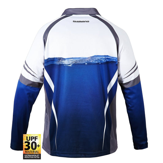 Shimano Shimano Ocea Baitball Long Sleeve Shirt Sublimated UPF 30+ premium fishing tackle gear from Allways Angling